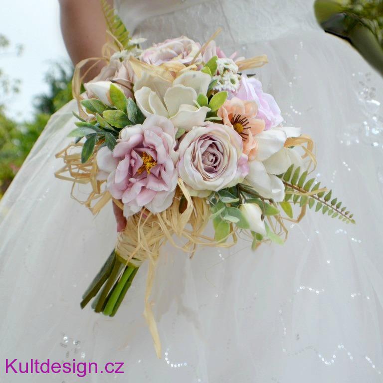 Svatební kytice Tereza + 3 korsáže