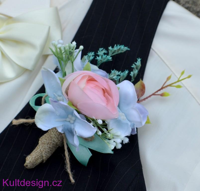 Svatební kytice Andis a korsáž