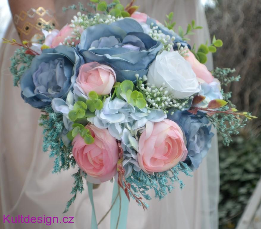 Svatební kytice Andis a korsáž