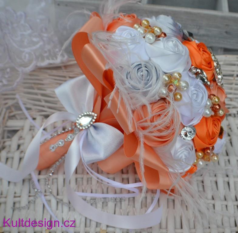 Brožová kytice Salmia  + korsáž