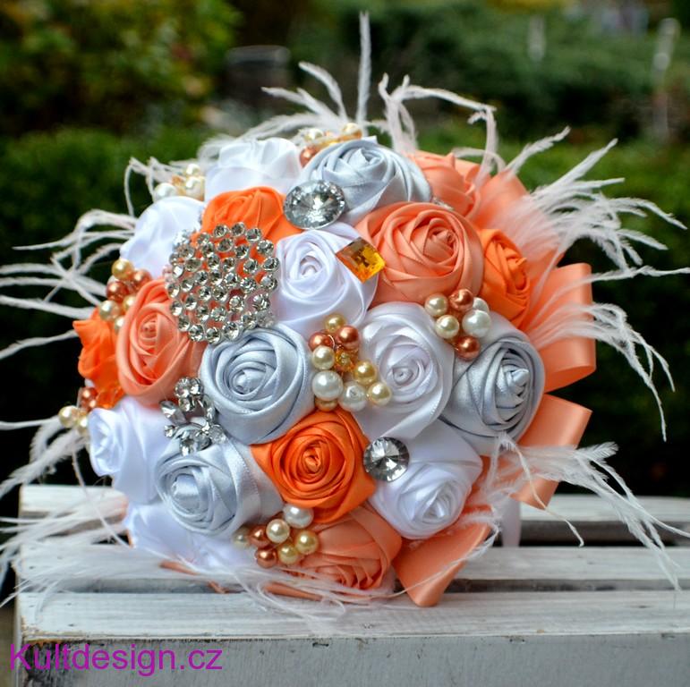 Brožová kytice Salmia  + korsáž