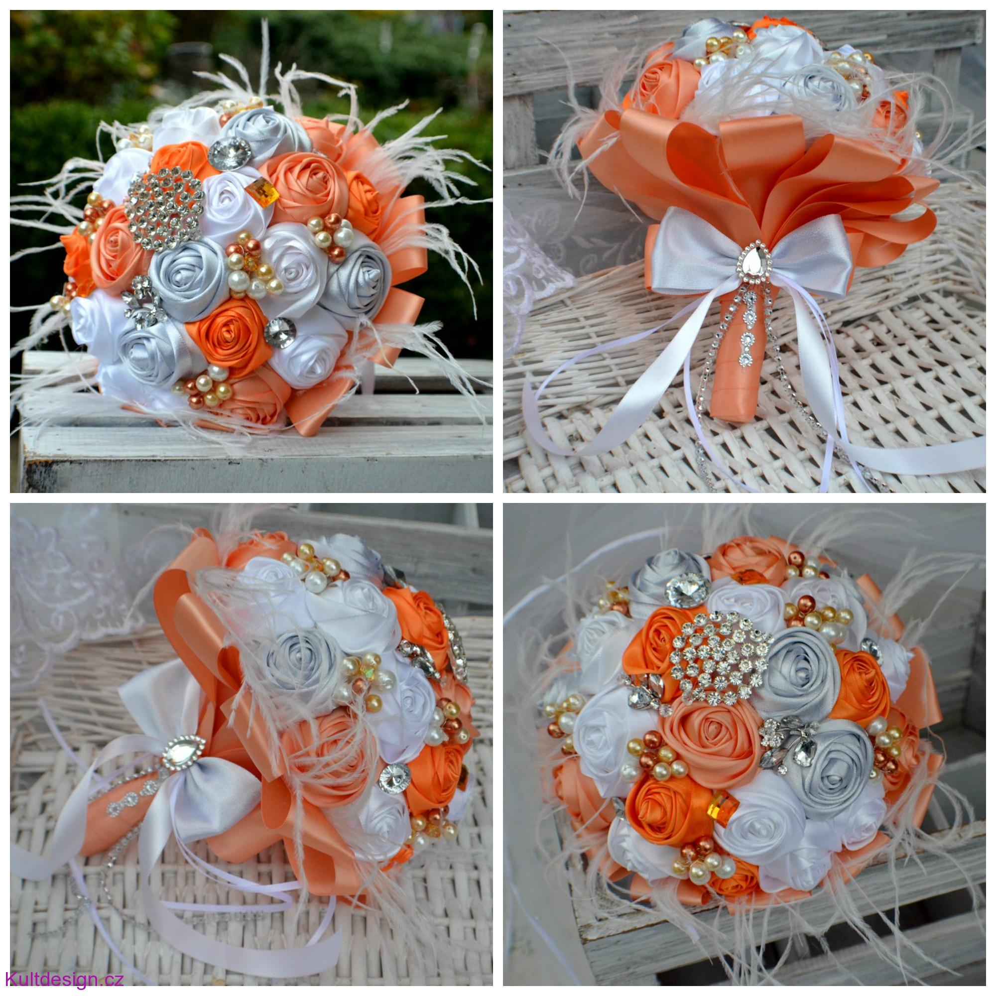 Brožová kytice Salmia  + korsáž