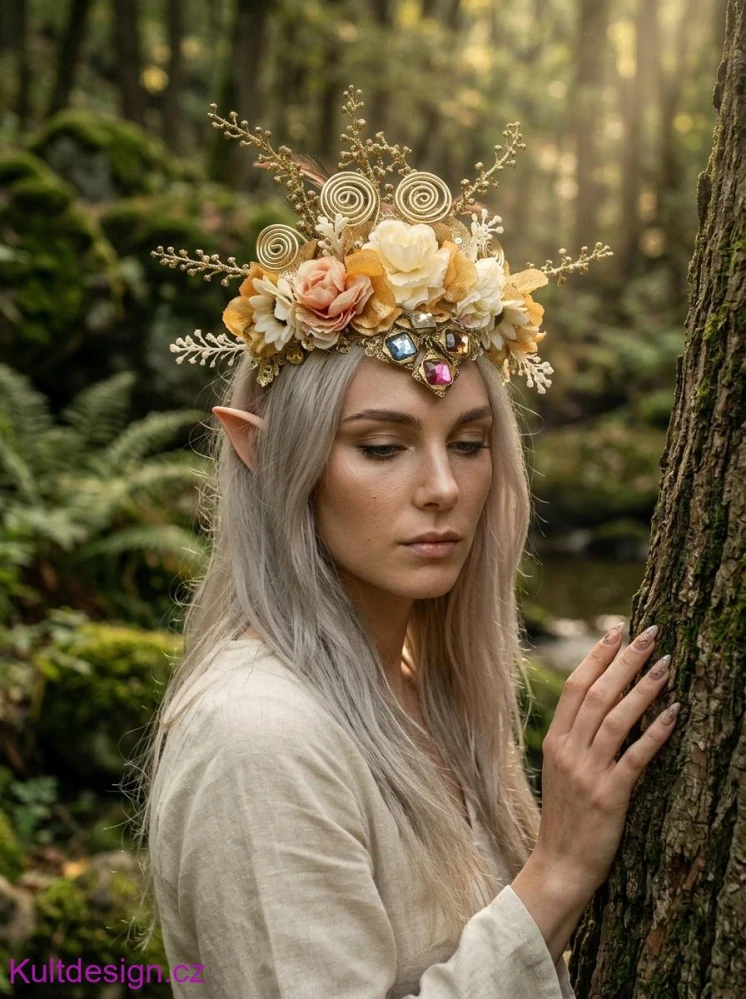 Čelenka kněžka zlata