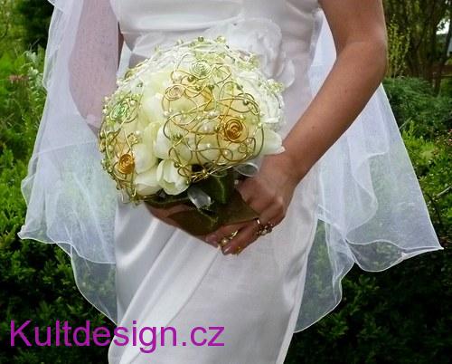 Svatební kytice Tulipány milují martini + korsáž