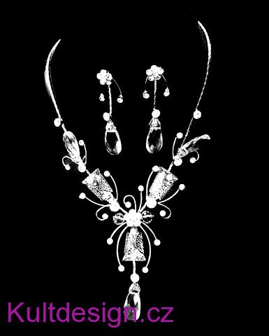 Souprava večerní  bižuterie
