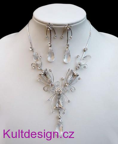 Souprava večerní  bižuterie