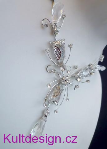 Souprava večerní  bižuterie