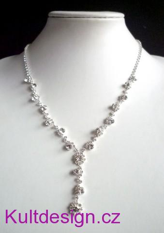 Štrasová souprava svatební jemná