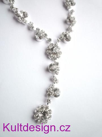 Štrasová souprava svatební jemná