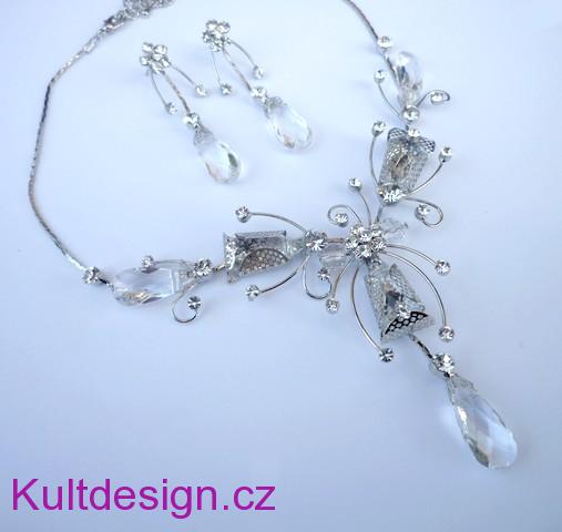 Souprava večerní  bižuterie