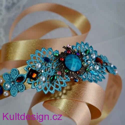 Svatební stuha do vlasů 