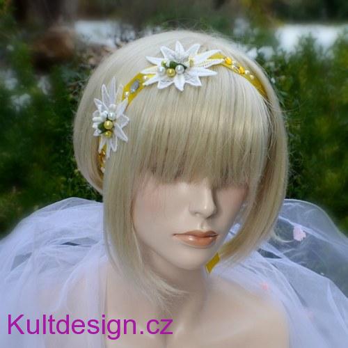 Svatební stuha do vlasů 