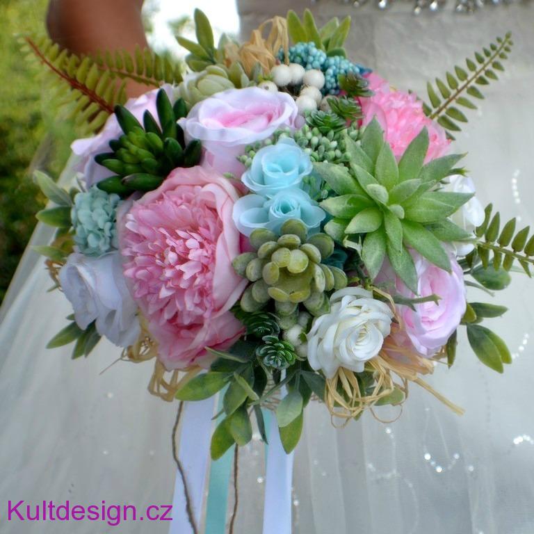 Svatební set Taria sukulent 7 kusů