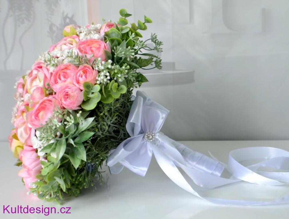 Svatební kytice Valérie a korsáž