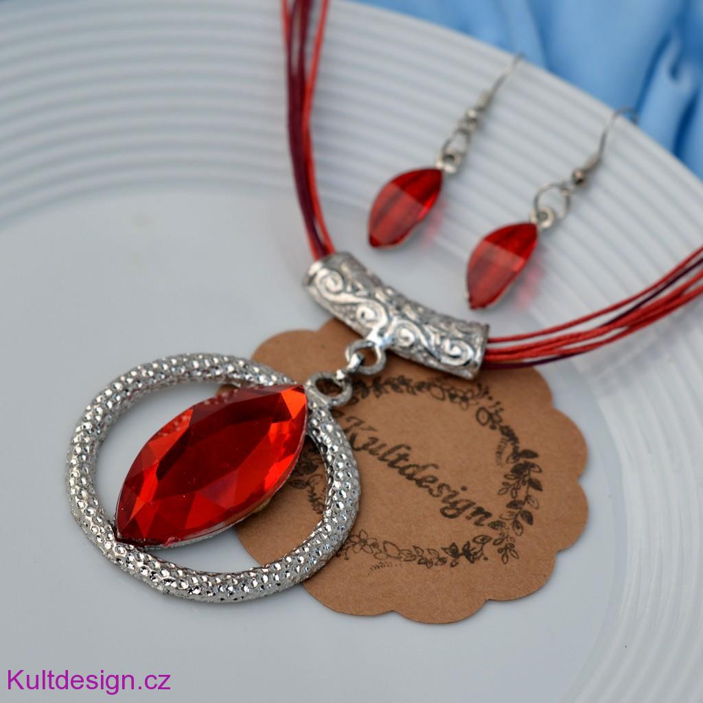 Souprava bižuterie náhrdelník a náušnice