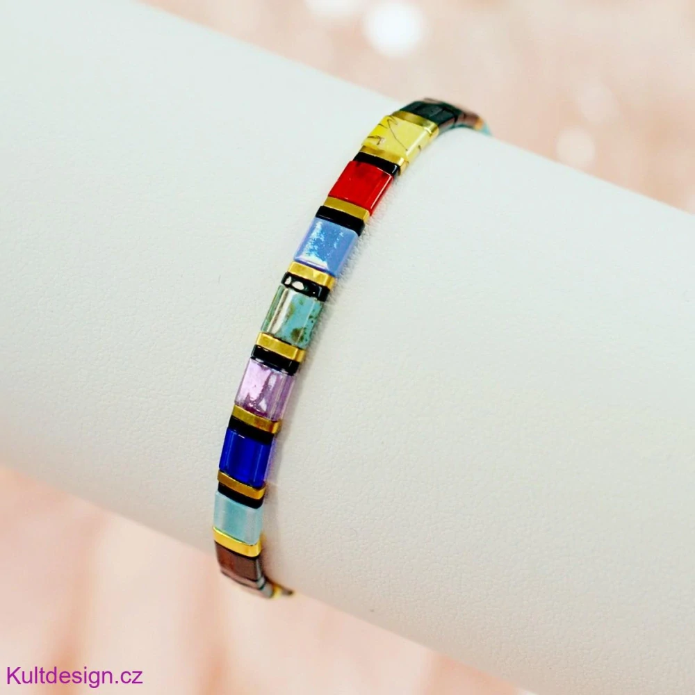 Miyuki náramek barevný