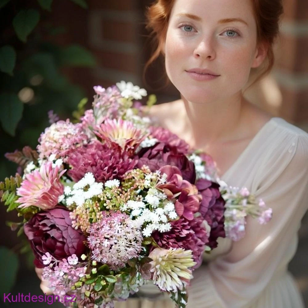 Svatební kytice Biba a korsáž