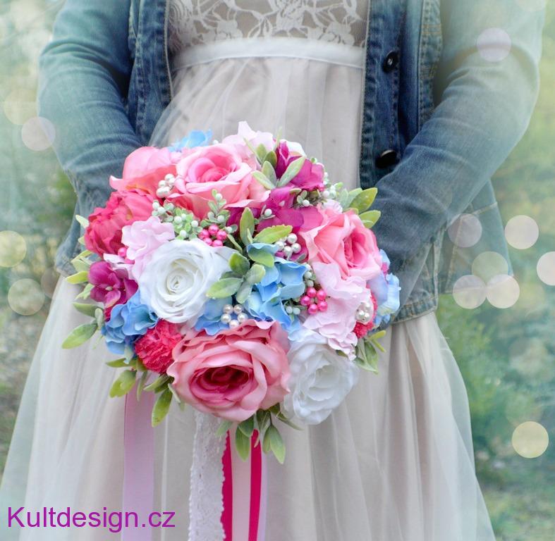 Svatební set  Fuchsia blue 8 kusů