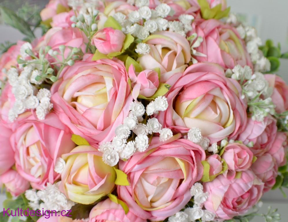 Svatební kytice Valérie a korsáž