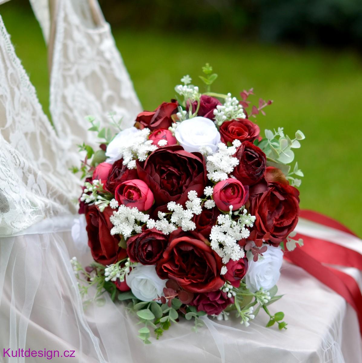 Svatební kytice Bertina  a korsáž