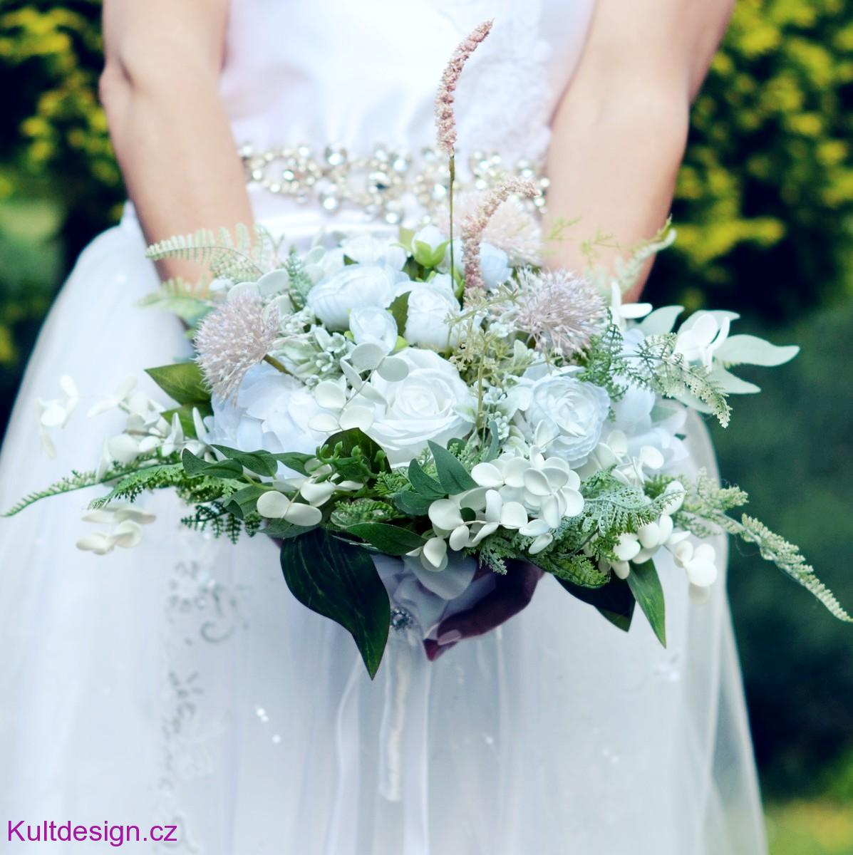 Svatební kytice Zazi a korsáž