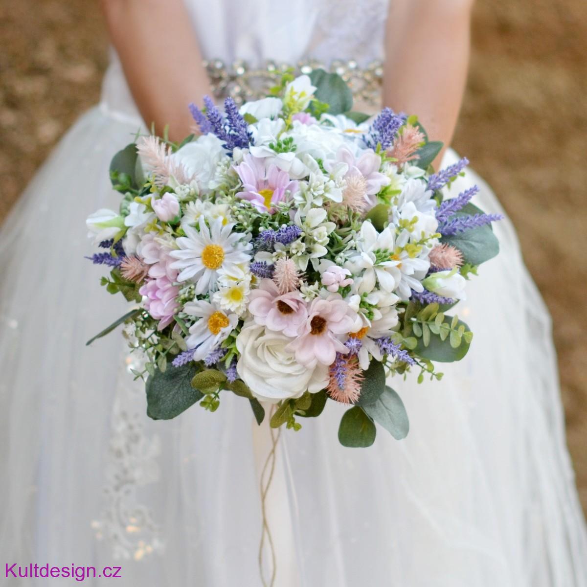 Svatební kytice Estrella a korsáž