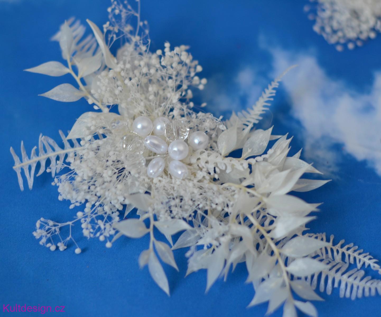 Sada květinových spon do vlasů gypsophila 