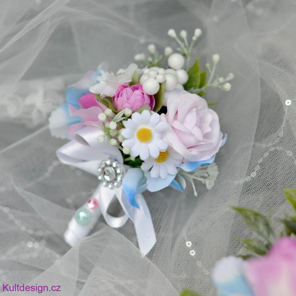 Svatební kytice Brendina a korsáž
