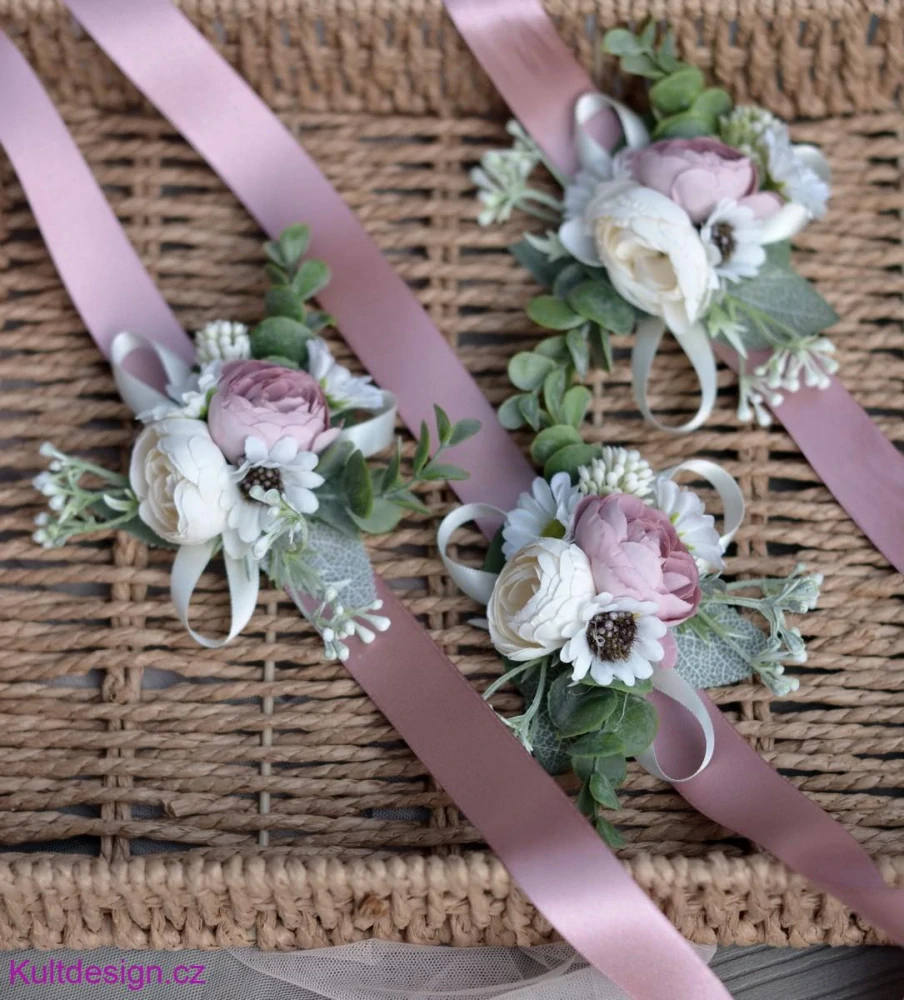 Svatební náramek starorůžový