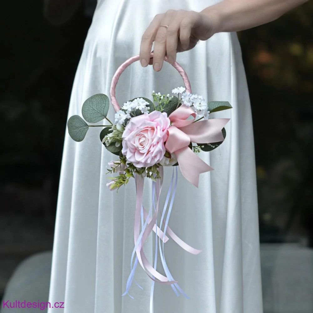 Kytice pro družičky růžová
