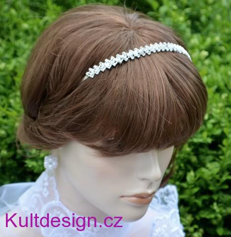 Elegantní štrasová čelenka