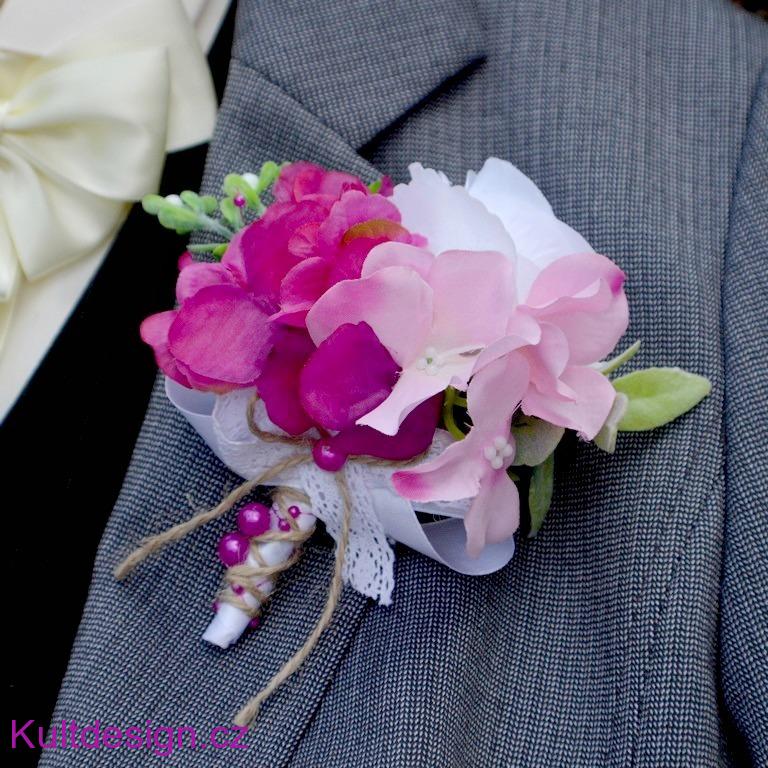 Svatební set  Fuchsia 8 kusů