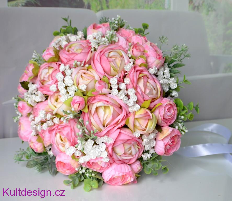 Svatební kytice Valérie a korsáž