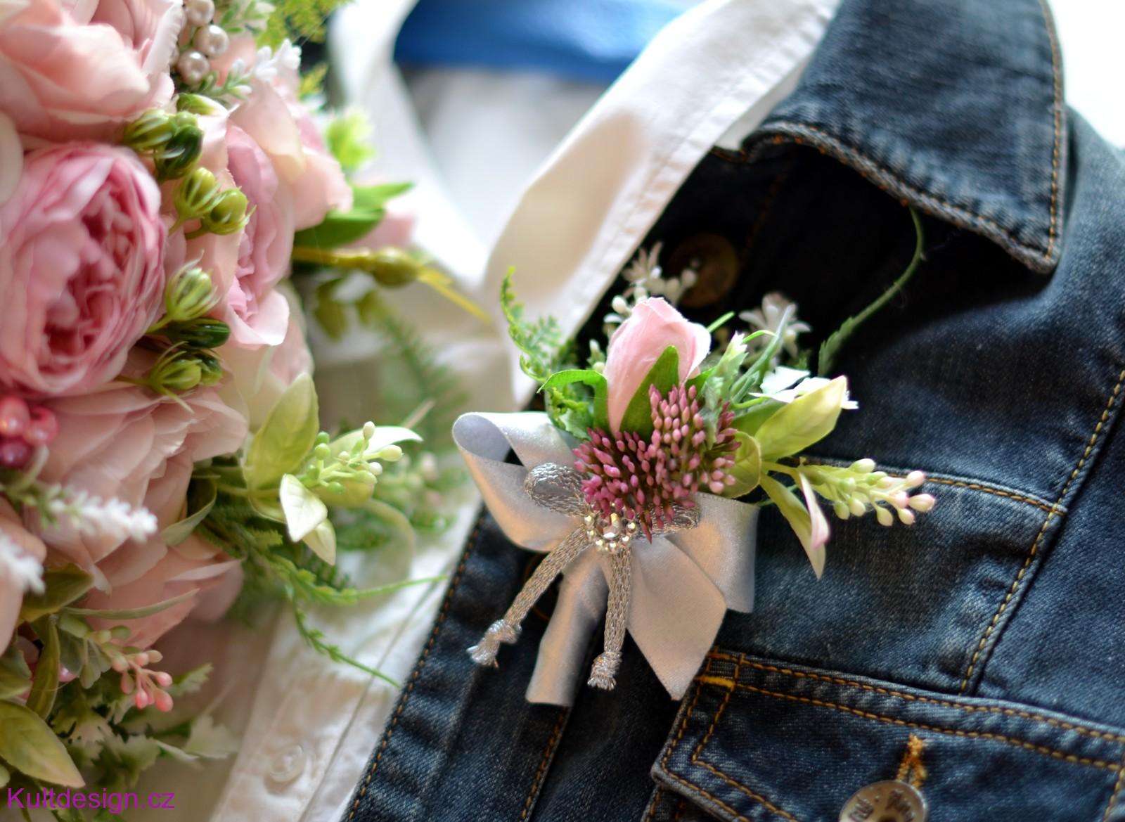 Svatební kytice Sandryn a korsáž