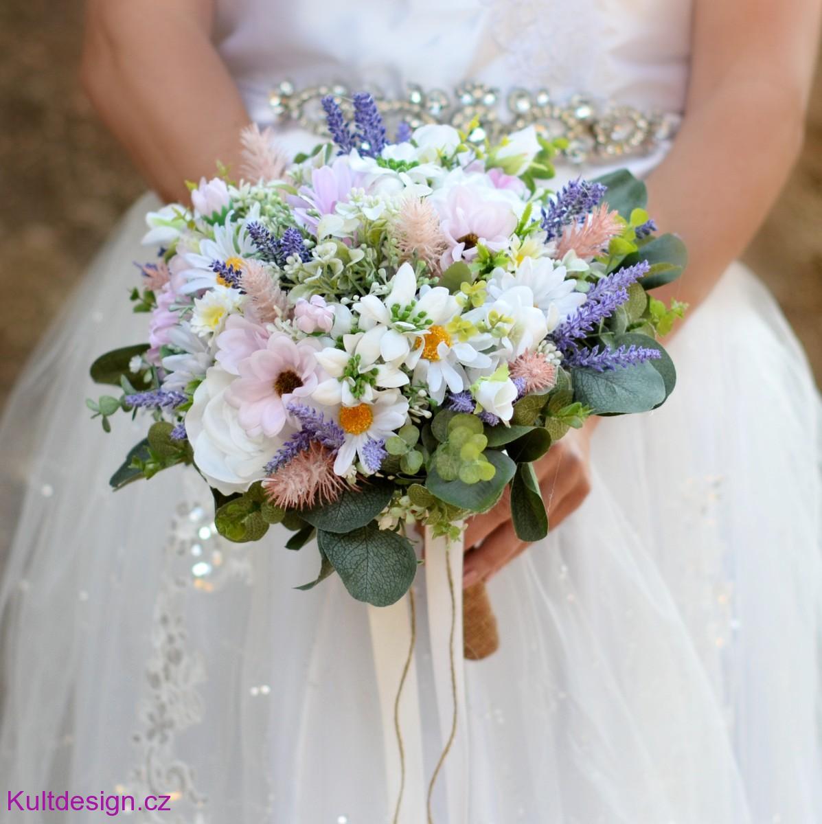 Svatební kytice Estrella a korsáž