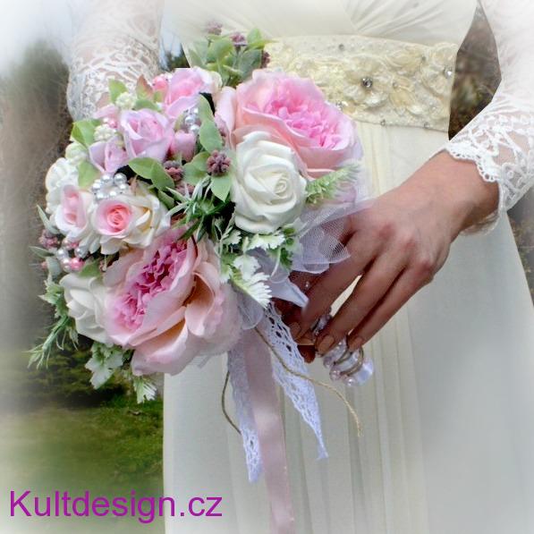 Svatební set Kamelia a náramky