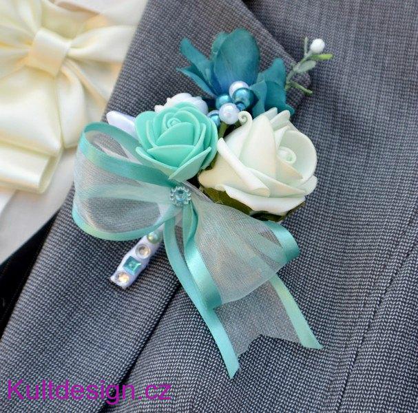 Svatební set Miranda tyrkys 10 ks