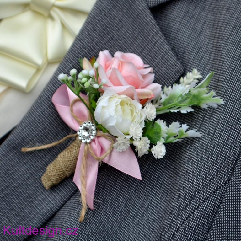 Svatební kytice Regiela a korsáž