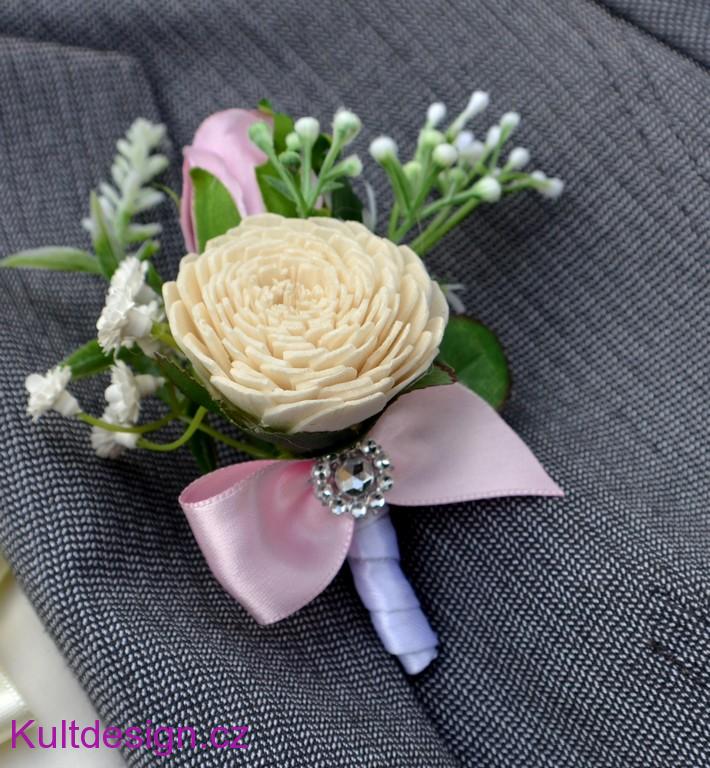 Svatební kytice Sofie Anna  a korsáž