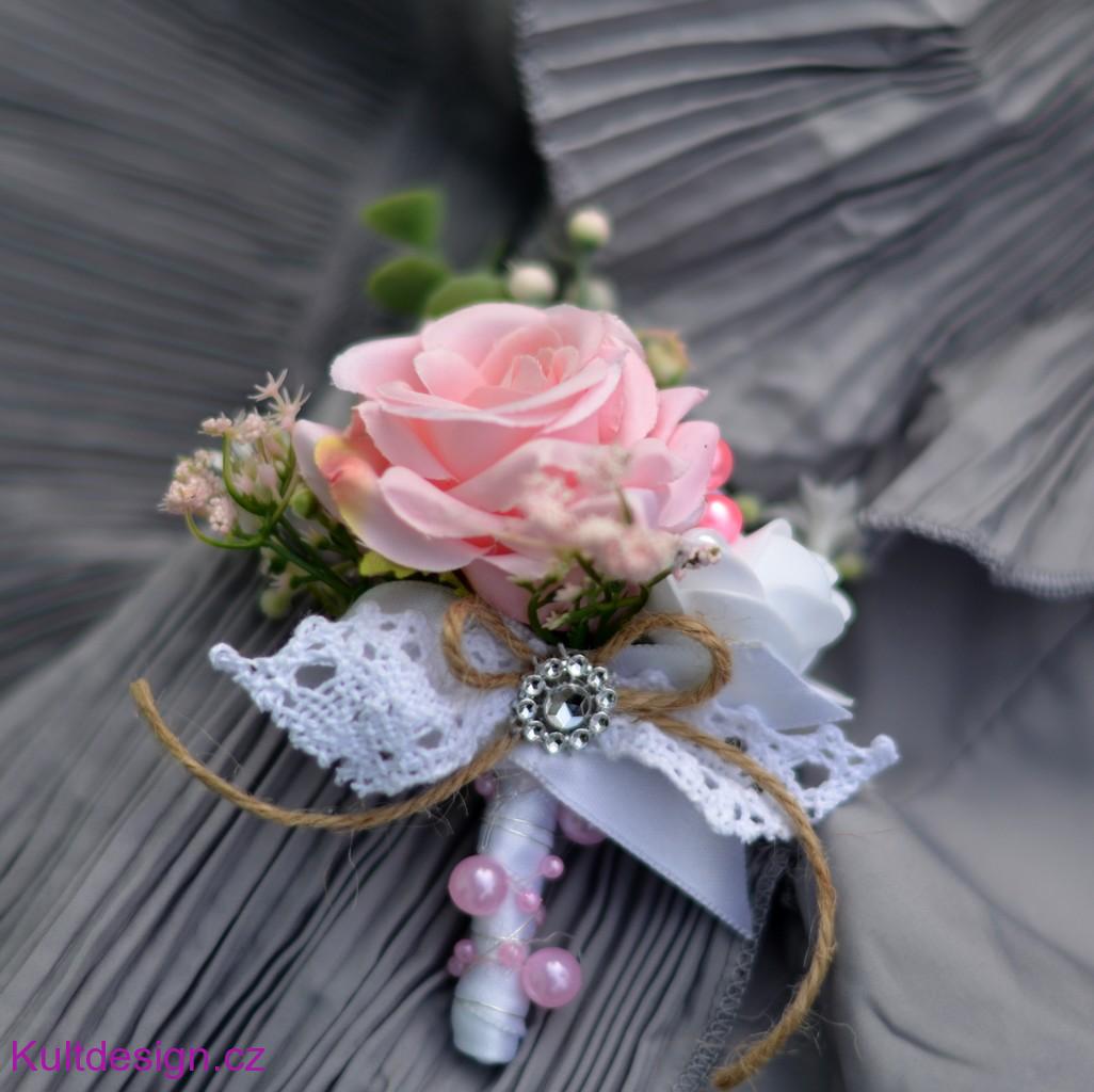 Svatební kytice Málie a korsáž