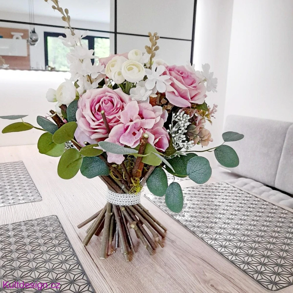 Dekorační kytice umělé květiny
