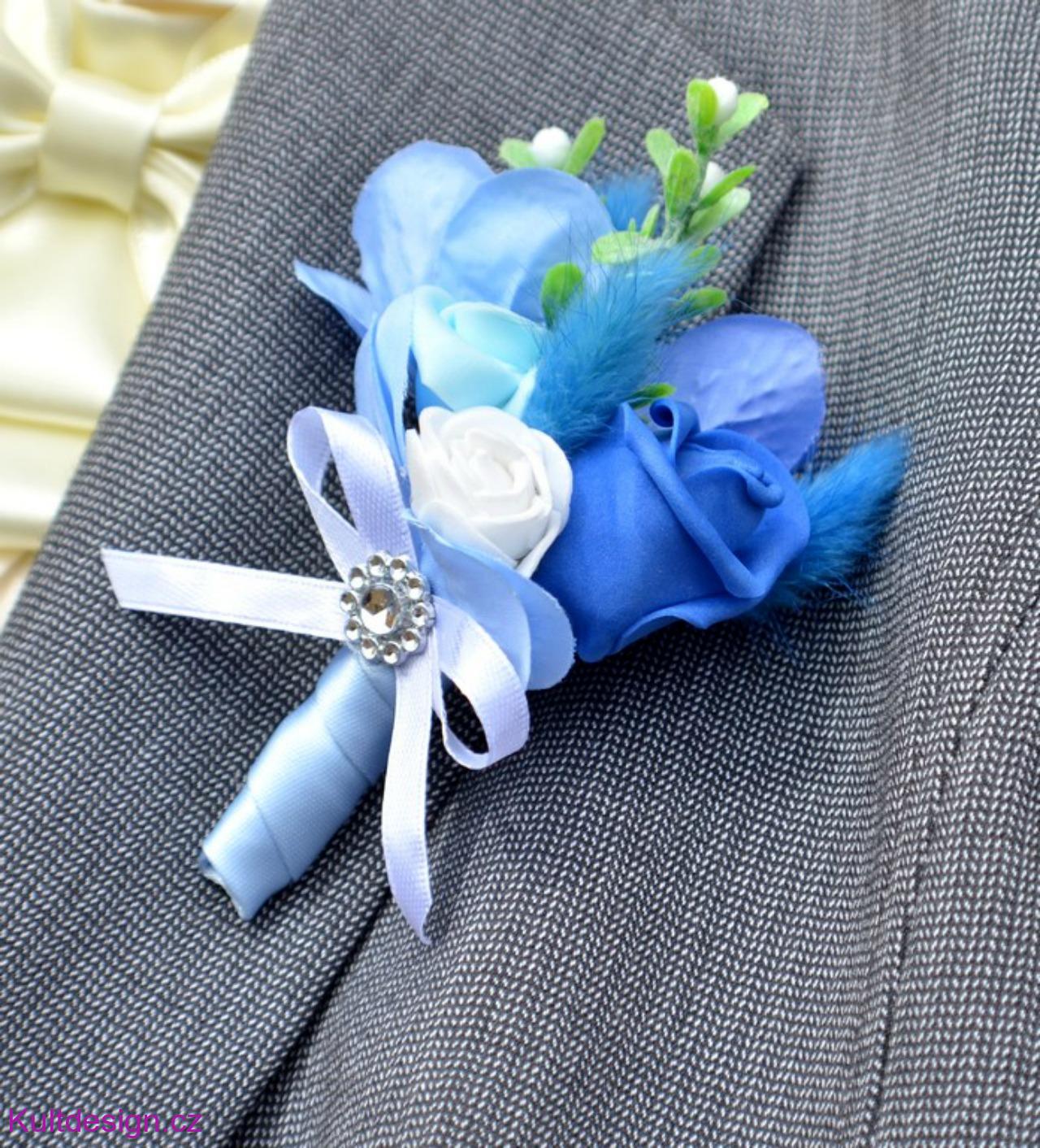 Svatební kytice Blaunia a korsáž