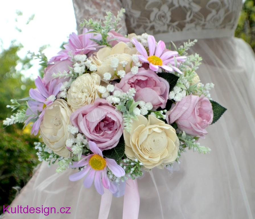Svatební kytice Sofie Anna  a korsáž