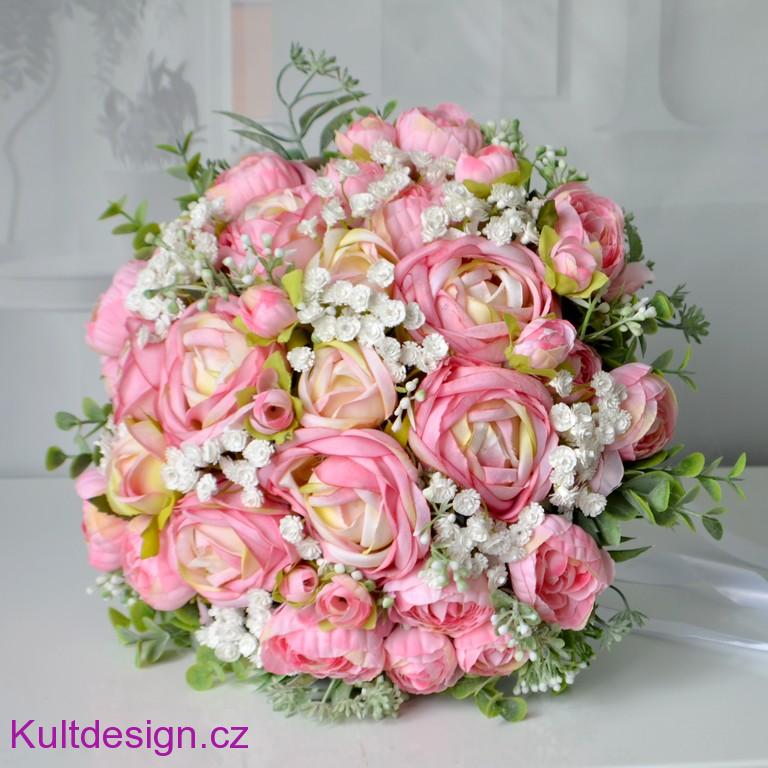 Svatební kytice Valérie a korsáž