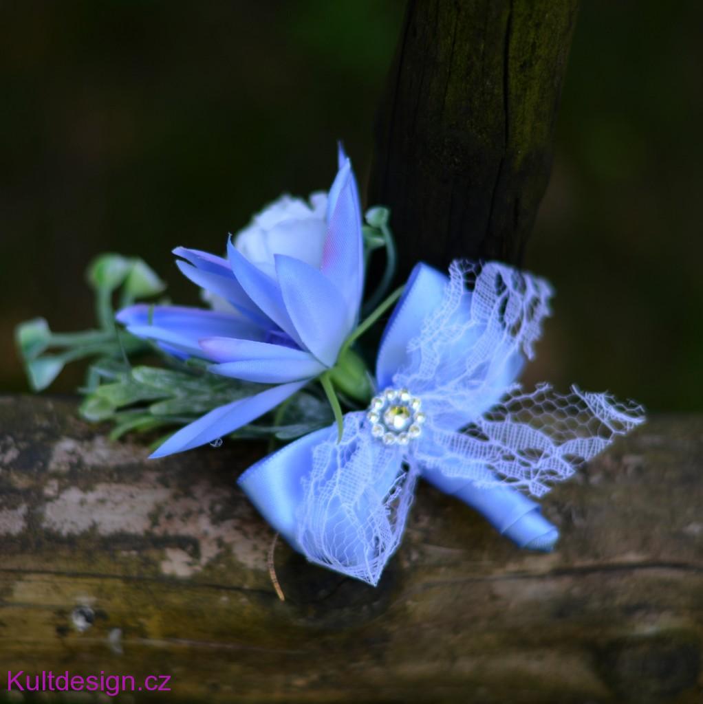 Svatební kytice Clematis a korsáž