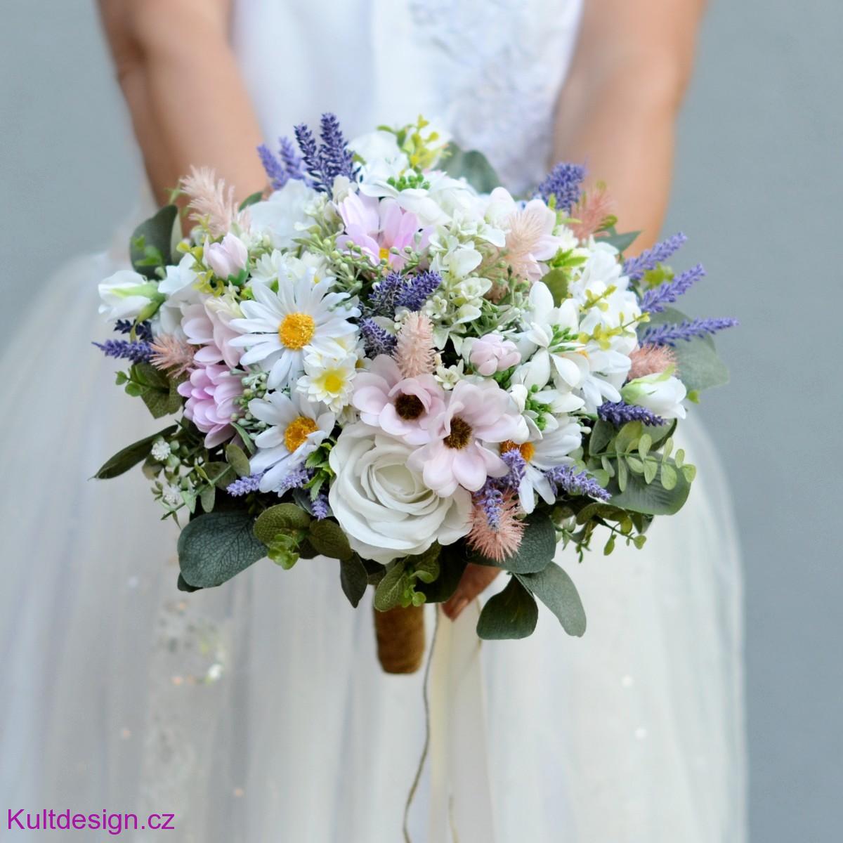 Svatební kytice Estrella a korsáž