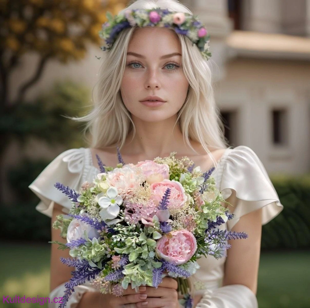 Svatební kytice Kika a korsáž