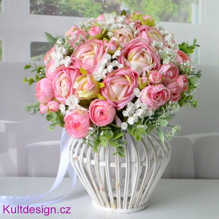 Svatební kytice Valérie a korsáž