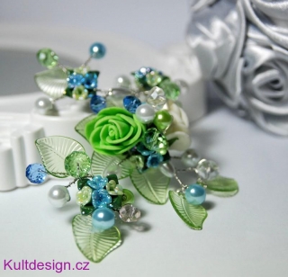 Spona do vlasů Vintage Roses fresh