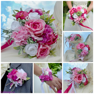Svatební set Fuchsia 8 kusů
